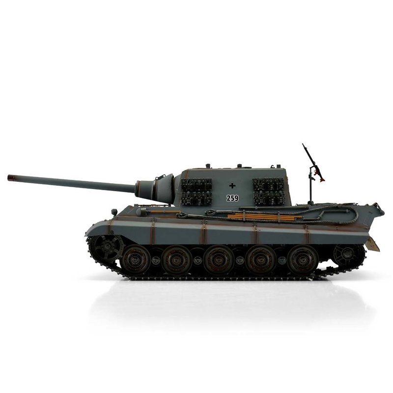 TORRO tank PRO 1/16 RC Jagdtiger šedá kamufláž - infra IR | pkmodelar.cz