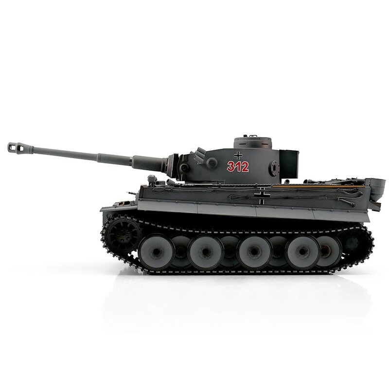 TORRO tank 1/16 RC Tiger I dřívější verze šedá kamufláž - infra IR | pkmodelar.cz