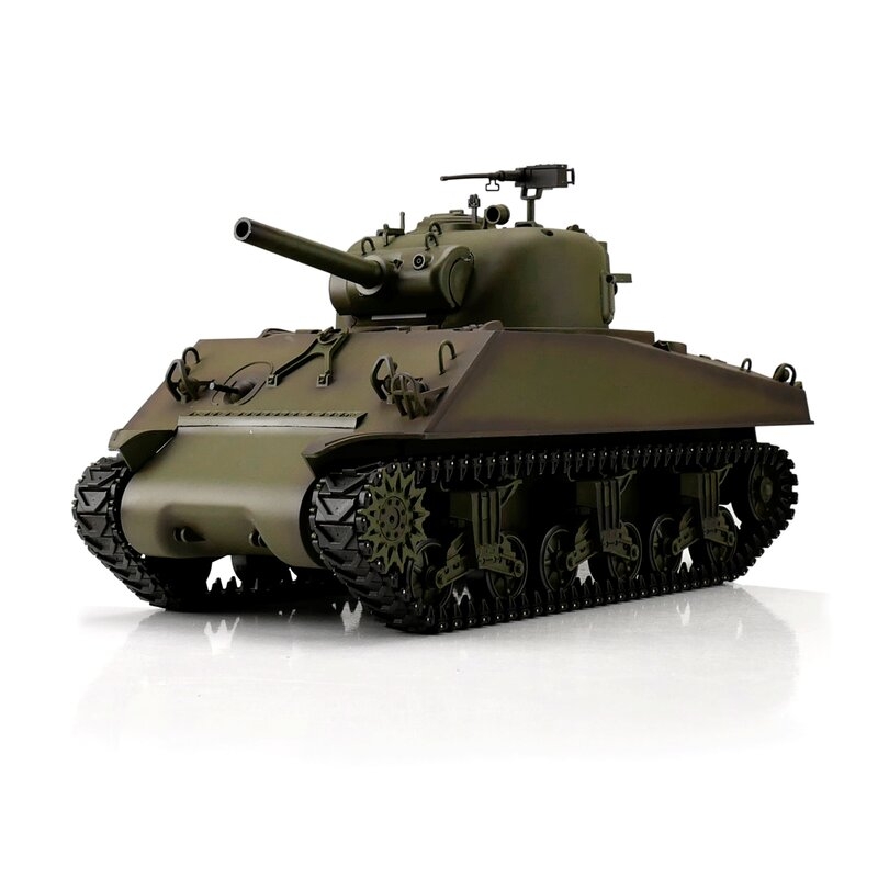 TORRO tank 1/16 RC M4A3 Sherman zelená kamufláž - BB Airsoft+IR