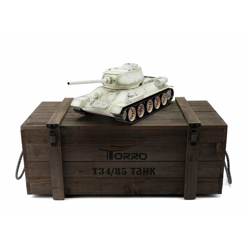 TORRO tank PRO 1/16 RC T-34/85 zimní kamufláž - infra IR | pkmodelar.cz