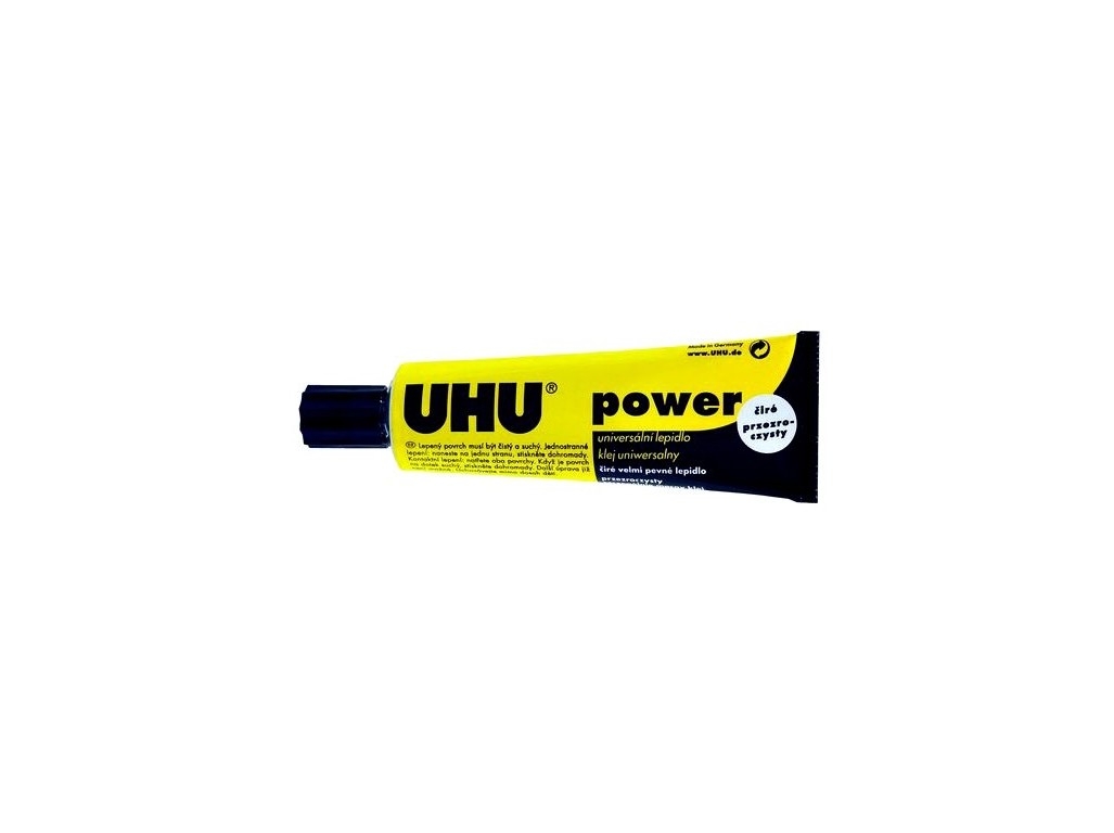 UHU POWER TRANSPARENT 45ml čiré kontaktní lepidlo | pkmodelar.cz