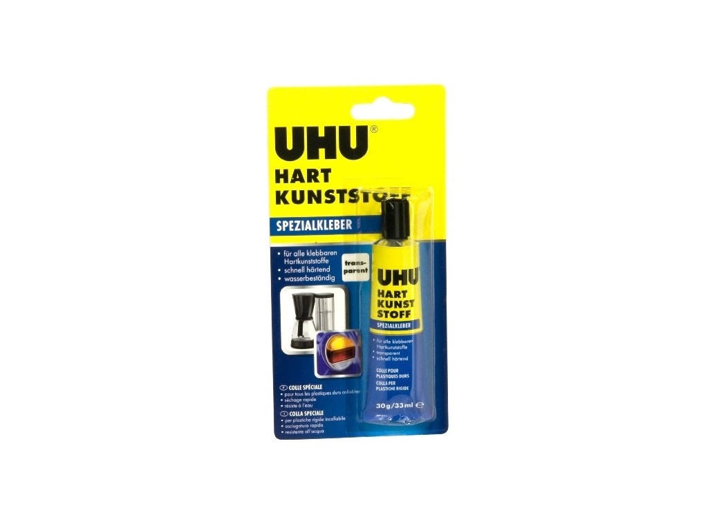 UHU Hart Kunststoff 33ml/30g - na tvrdé plasty | pkmodelar.cz