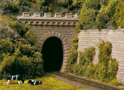 Auhagen 11342 Portály tunelu pro jednu kolej (2 ks) HO
