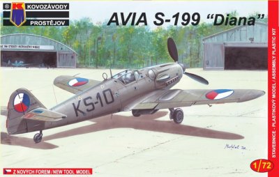 Plastikový model letadla KPM0008 Avia S-199 "Diana" 1:72