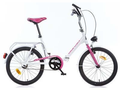 DINO Bikes - Dětské kolo 20" Aurelia skládací růžové