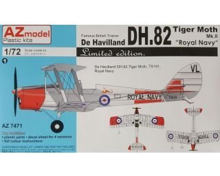 Plastikový model letadla AZ-Model 7471 De havilland DH.82 Tiger Moth Mk.II 1:72