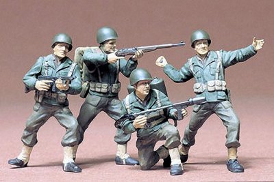 Plastikový model vojáků Tamiya 35013 U.S. Army Infantry 1:35 | pkmodelar.cz