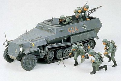 Plastikový model vojenské techniky Tamiya 35020 Hanomag Sdkfz 251/1 1:35 | pkmodelar.cz