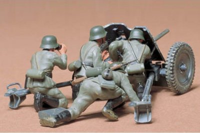 Plastikový model vojenské techniky Tamiya 35035 Ger. 37mm Anti-tank 1:35