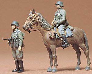 Plastikový model vojáků Tamiya 35053 German Mounted Inf. 1:35