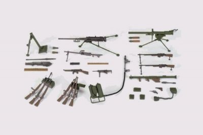 Plastikový model vojenské techniky Tamiya 35121 U.S. Infantry Weapons Set 1:35 | pkmodelar.cz