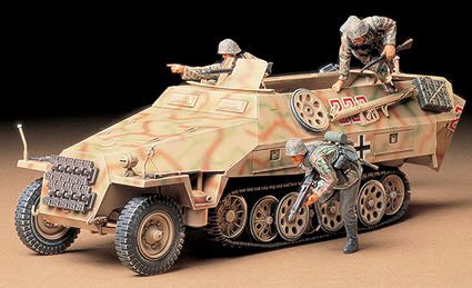 Plastikový model vojenské techniky Tamiya 35195 German Mtl.SPW SDkfz.251 Ausf D Halftrack 1/35  | pkmodelar.cz