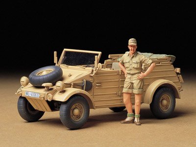 Plastikový model vojenské techniky Tamiya 35238 German Kubelwagen Type 82 Africa Corps 1:35 | pkmodelar.cz