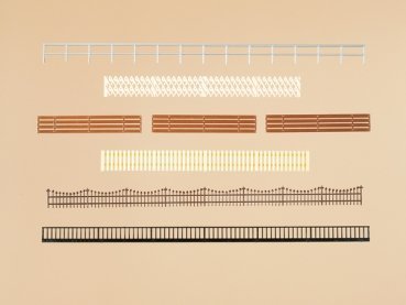 Auhagen 12260 Sada - Ploty a zábradlí (48 ks) TT,HO | pkmodelar.cz