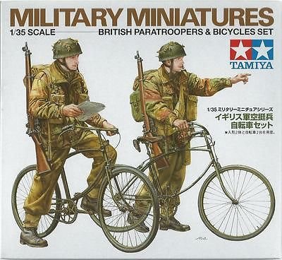 Plastikový model vojáků Tamiya 35333 British Paratroopers Set - w/Bicycles 1:35 | pkmodelar.cz