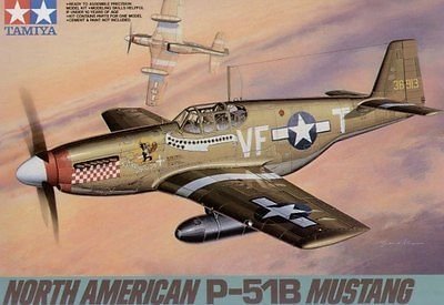 Plastikový model letadla Tamiya 61042 North American P-51B Mustang - 1:48 