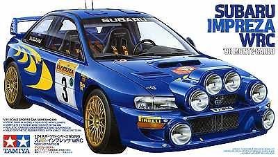 Plastikový model auta v měřítku 1:24 na slepování Tamiya 24199 Impreza wrc'98 monte-carlo 1:24