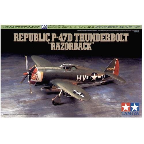 Plastikový model letadla Tamiya 60769 WB P-47D Thunderbolt Razorback 1:72 | pkmodelar.cz