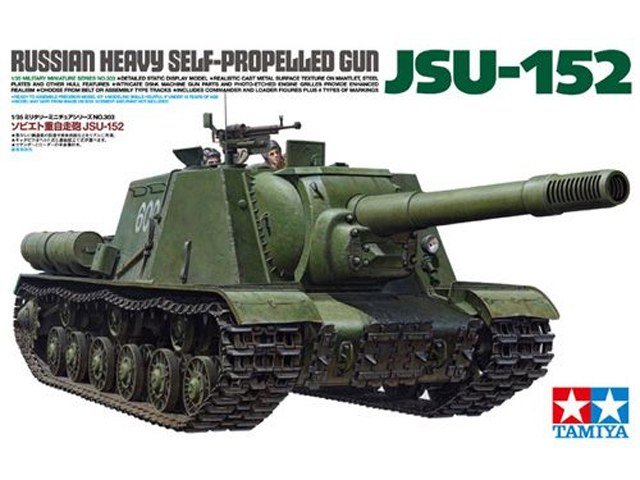 Plastikový model tanku Tamiya 35303 Russian Heavy SP Gun JSU-152 1:35 | pkmodelar.cz