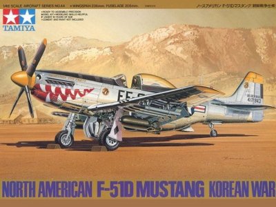 Plastikový model letadla Tamiya 61044 North American F-51D Mustang Korean War 1:48