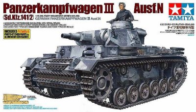 Plastikový model tanku Tamiya 35290 German Panzerkampfwagen III Ausf.N (Sd.Kfz.141/2) 1:35