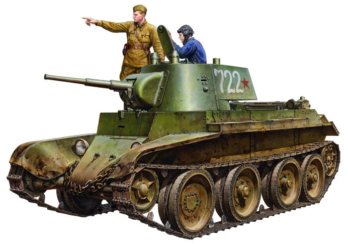 Plastikový model tanku Tamiya 35327 BT-7 Model 1937 1:35 | pkmodelar.cz