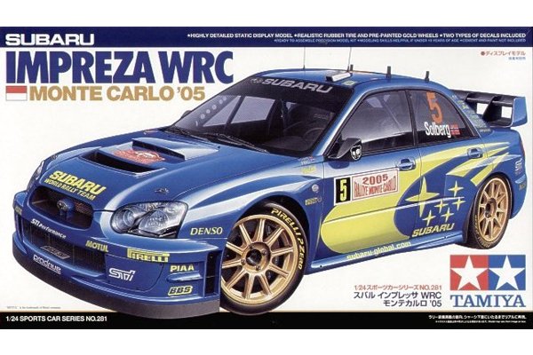 Plastikový model auta Tamiya 24281 Impreza WRC 1:24 | pkmodelar.cz