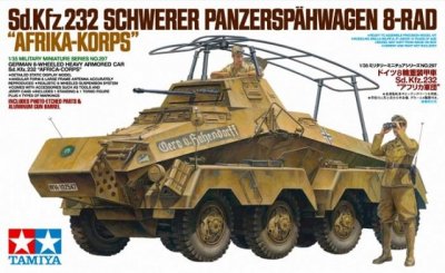 Plastikový model vojenské techniky Tamiya 35297 German Sd.Kfz.232 Africa Corps - 8 Wheeled Heavy Armored Car 1:35