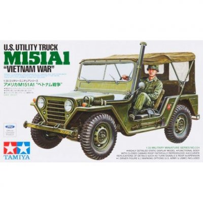 Plastikový model vojenské techniky Tamiya 35334 American Utility Truck M151A1 (Vietnam War) 1:35