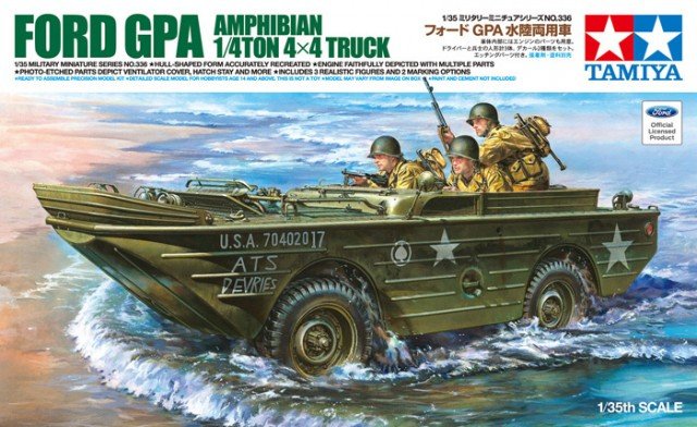 Plastikový model vojenské techniky Tamiya 35336 U.S. Ford G.P.A. Amphibian Jeep w/ PE Parts 1:35 | pkmodelar.cz