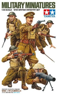 Plastikový model vojáků Tamiya 35339 WWI British Infantry Set 1:35