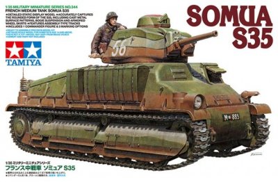 Plastikový model tanku Tamiya 35344 French Medium Tank Somua S35 1:35