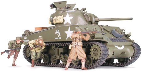 Plastikový model tanku Tamiya 35250 US Medium Tank M4A3 Sherman 75mm Gun Late Production 1/35 | pkmodelar.cz