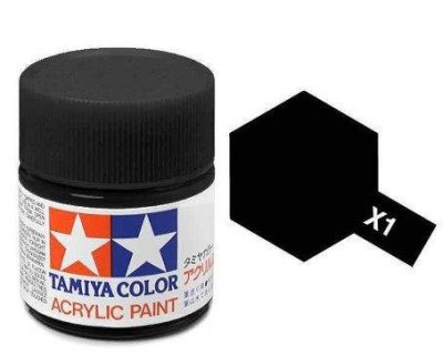 Akrylová barva Tamiya X-1 Black 10ml
