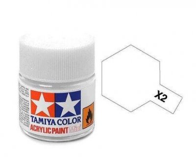Akrylová barva Tamiya X-2 White 10ml bílá lesklá