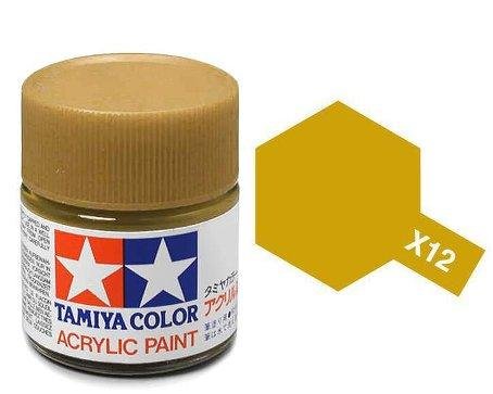 Akrylová barva Tamiya X-12 Gold Leaf 10ml | pkmodelar.cz