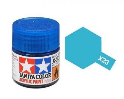 Akrylová barva Tamiya X-23 Clear blue 10ml