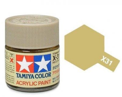 Akrylová barva Tamiya X-31 Titanium Gold 10ml