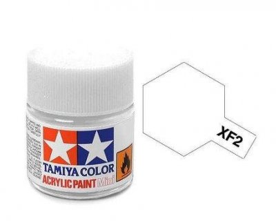 Akrylová barva Tamiya XF-2 Flat White 10ml bílá matná