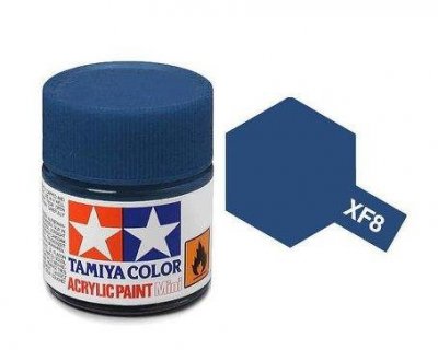 Akrylová barva Tamiya XF-8 Flat blue 10ml