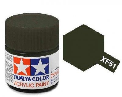 Akrylová barva Tamiya XF-51 Khaki Drab 10ml