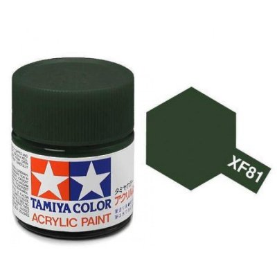 Akrylová barva Tamiya XF-81 Dark Green 2 RAF 10ml