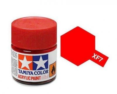 Akrylová barva Tamiya XF-7 Flat red 10ml