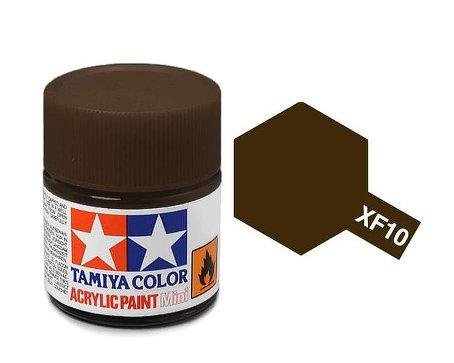 Akrylová barva Tamiya XF-10 Flat Brown 10ml | pkmodelar.cz