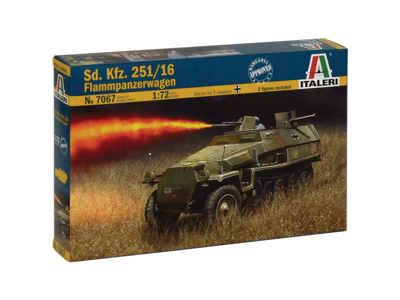 Plastikový model vojenské techniky Italeri 7067 Sd. Kfz. 251/16 Flammpanzerwagen (1:72) | pkmodelar.cz