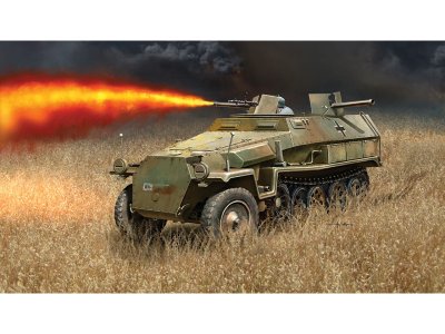 Plastikový model vojenské techniky Italeri 7067 Sd. Kfz. 251/16 Flammpanzerwagen (1:72) | pkmodelar.cz