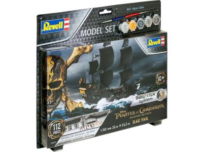 Plastikový model lodě Revell 65499 EasyClick Black Pearl (1:150) (set)