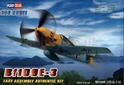 Plastikový model letadla Hobby Boss 80253 Bf109E-3 1:72