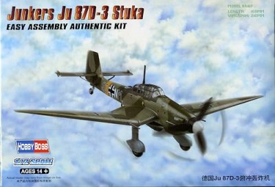 Plastikový model letadla Hobby Boss 80286 Junkers Ju 87D-3 Stuka 1:72