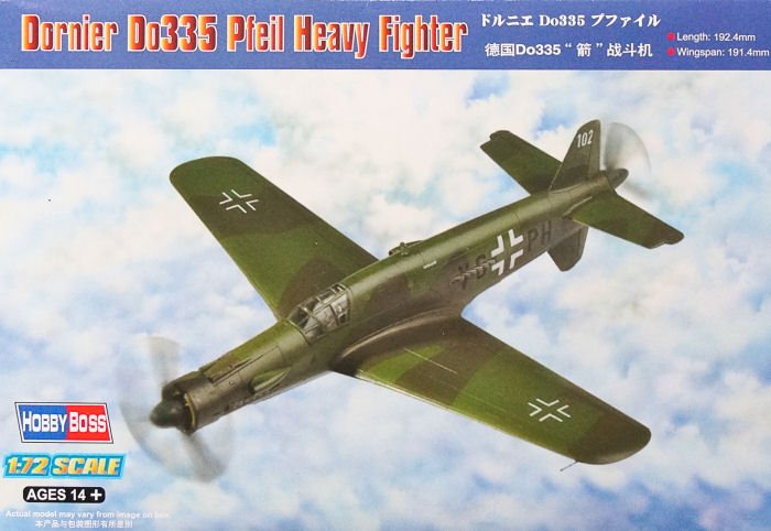 Plastikový model letadla Hobby Boss 80293 Dornier Do335 Pfeil Heavy Fighter 1:72 | pkmodelar.cz